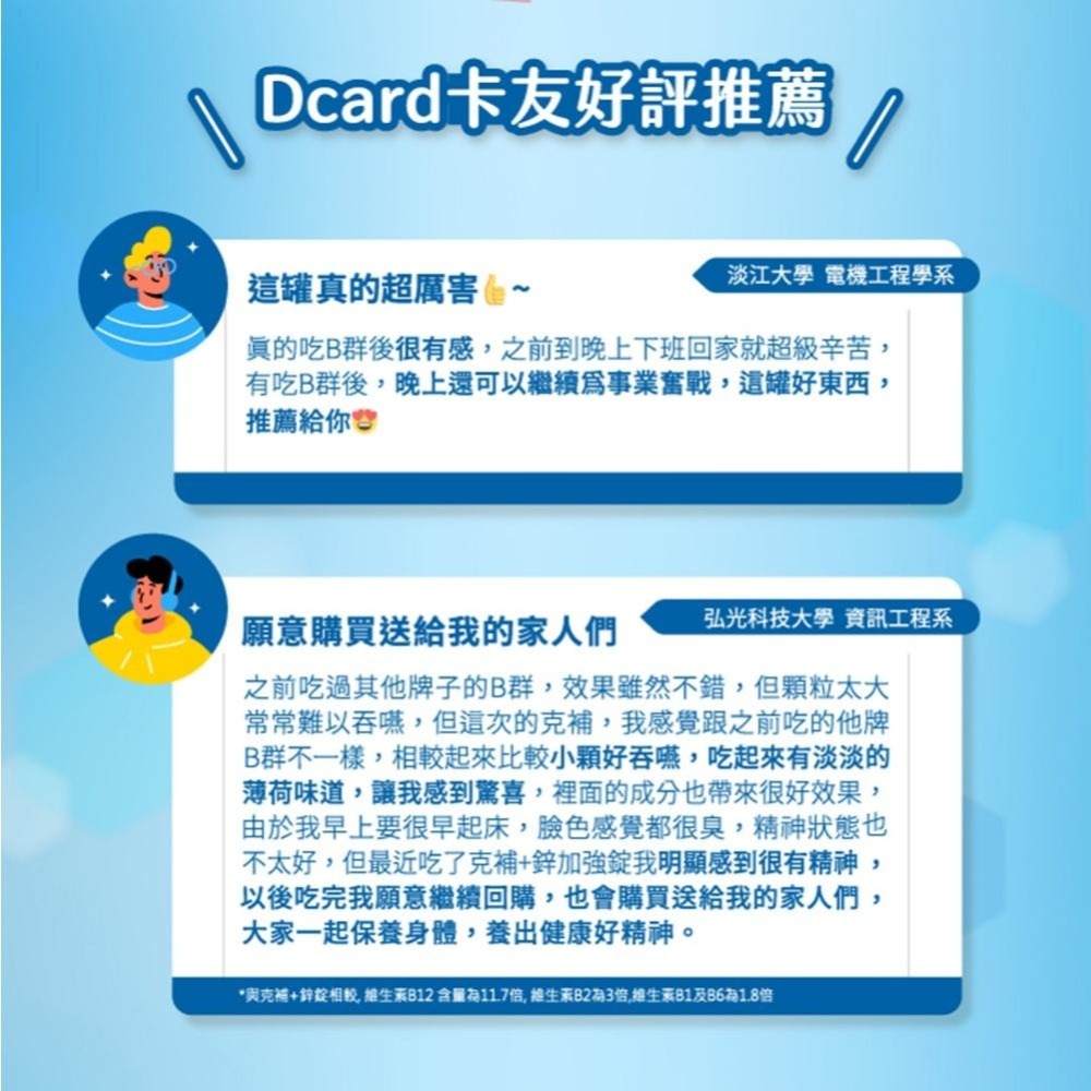 克補 B群加強錠90錠｜NEW升級配方｜葉黃素＋鋅｜維生素B群-細節圖6