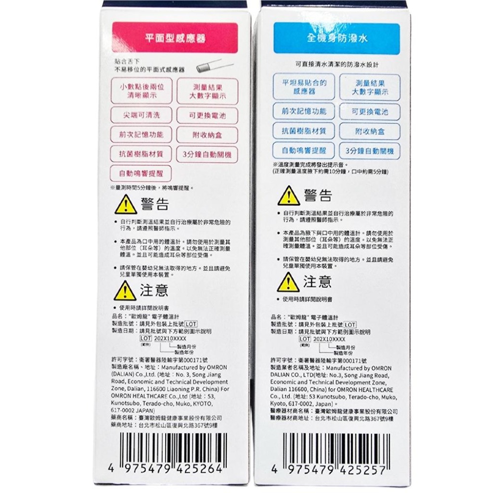歐姆龍OMRON｜女性基礎體溫計MC-172 ｜ 電子體溫計(防水可水洗)MC-171-細節圖2