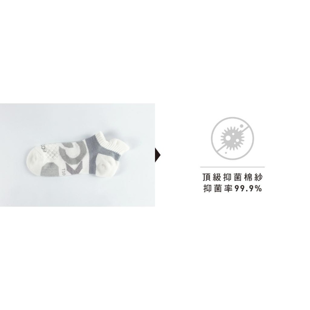 Footer｜型號T100｜環形360度減壓船短襪｜XL｜26-29cm-細節圖8