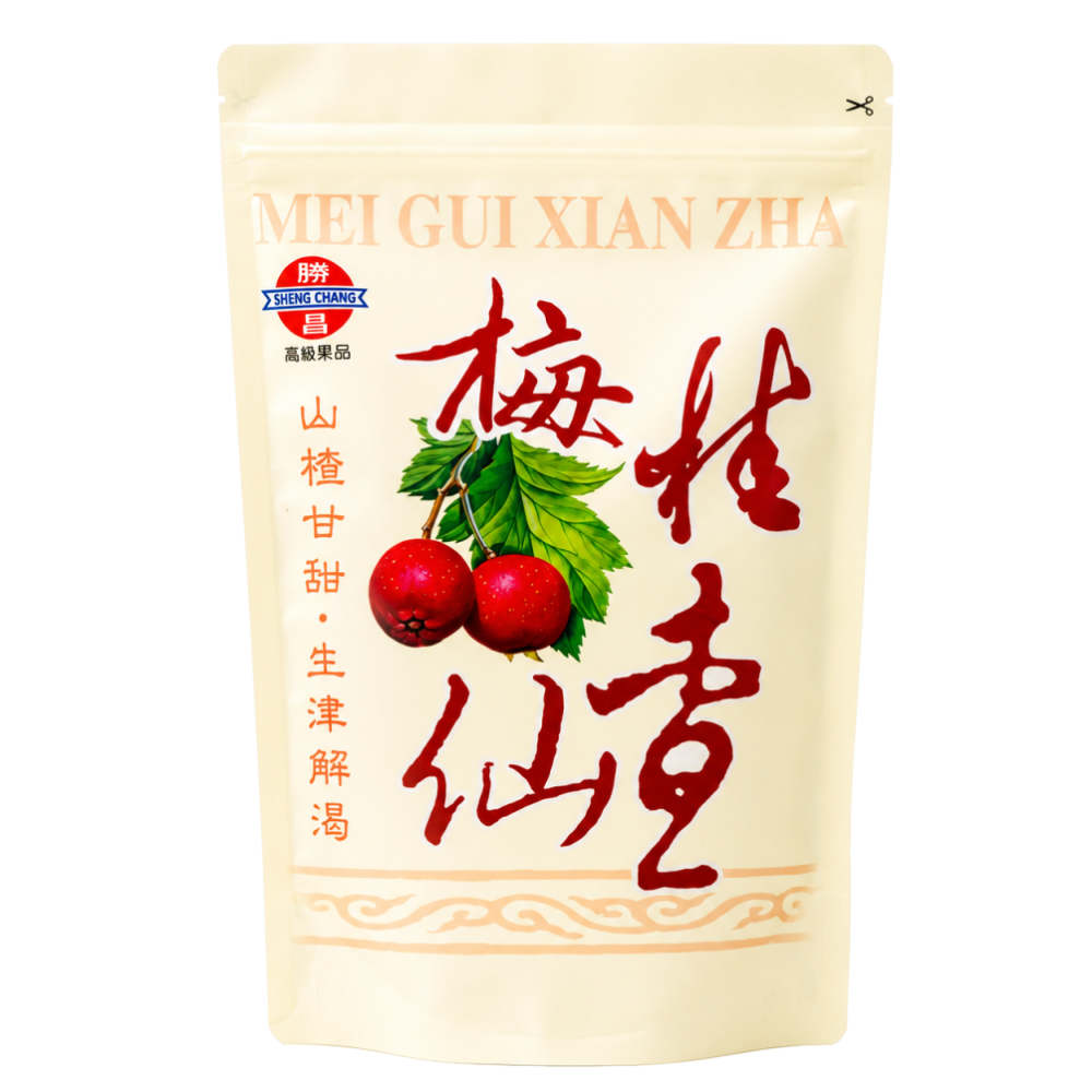 勝昌 梅桂仙查7g/1包，25包/袋｜ 梅子糖｜山楂甘草｜酸甜滋味｜全素｜獨立包裝｜古早味零食｜隨身點心｜大袋｜-細節圖2