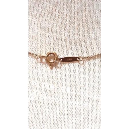 古董vintage TIFFANY&CO 18K金項鍊 經典款 心牌750項鍊 note刻字項鍊 玫瑰金-細節圖8