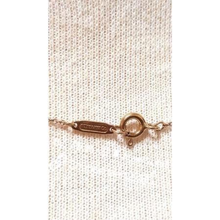 古董vintage TIFFANY&CO 18K金項鍊 經典款 心牌750項鍊 note刻字項鍊 玫瑰金-細節圖9