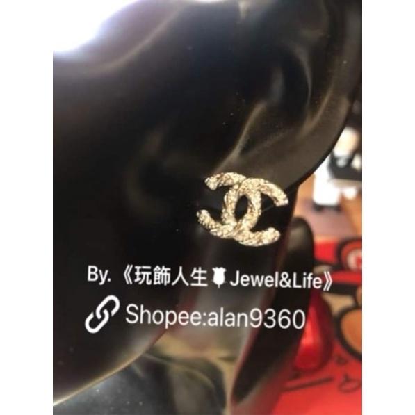CHANEL 超美 經典 螺旋 水鑽 百搭  二手 造型 耳環-細節圖6