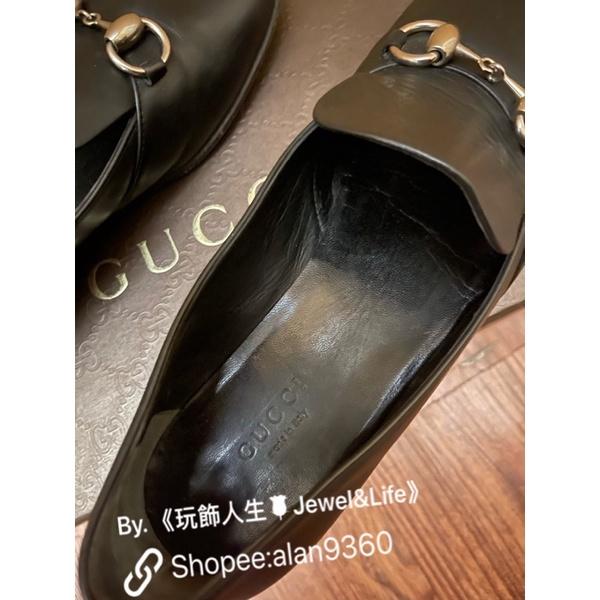 Gucci 二手 基本款 馬銜釦 皮鞋 35.5號-細節圖4