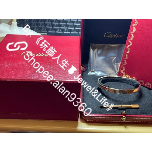 Cartier Love 卡地亞 750k金 二手 金色 手環