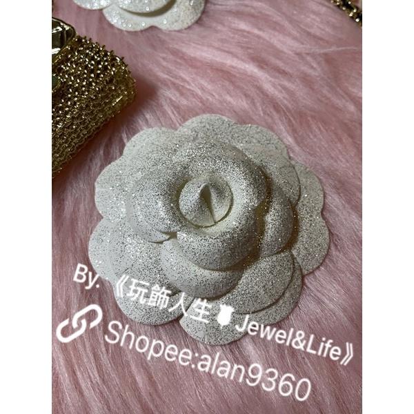 CHANEL 香奈兒 2020 超美 限量 聖誕節 銀白 亮粉 山茶花 配件 包裝-細節圖4