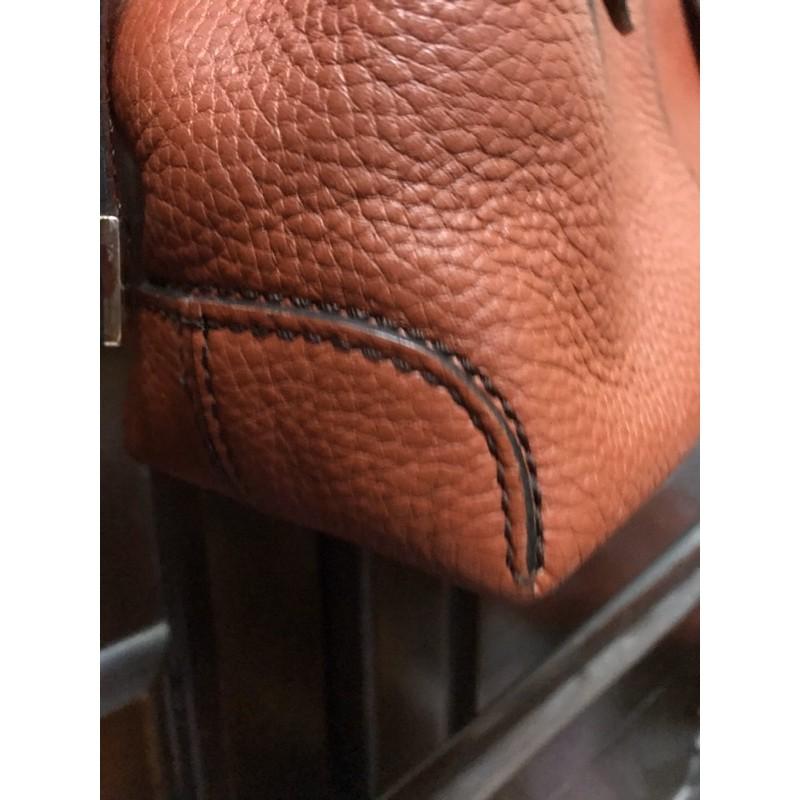 Tods 二手 咖啡紅 手提肩背包-細節圖3