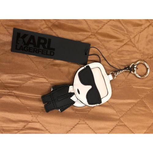 karl lagerfeld 全新 老佛爺 皮革 Q版 包扣、鑰匙圈、吊飾