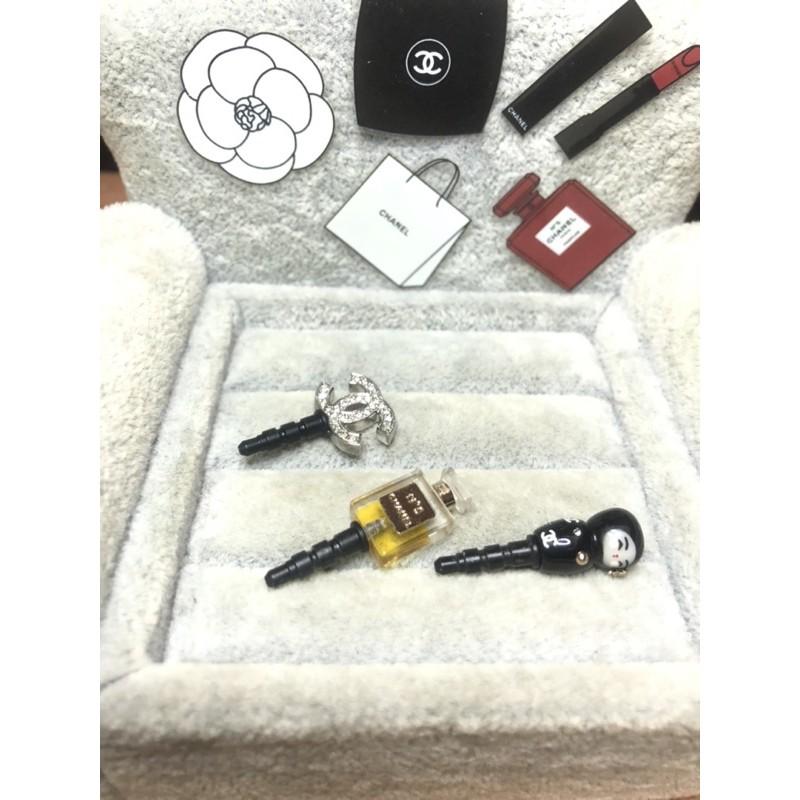 香奈兒 CHANEL 二手 水鑽雙C、香水瓶、Q版coco女士，耳機塞-細節圖4