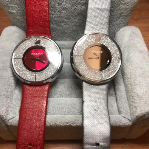Swarovski 施華洛世奇 天鵝 滿鑽 二手 手錶
