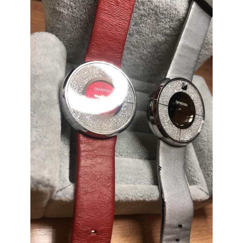 Swarovski 施華洛世奇 天鵝 滿鑽 二手 手錶-細節圖3