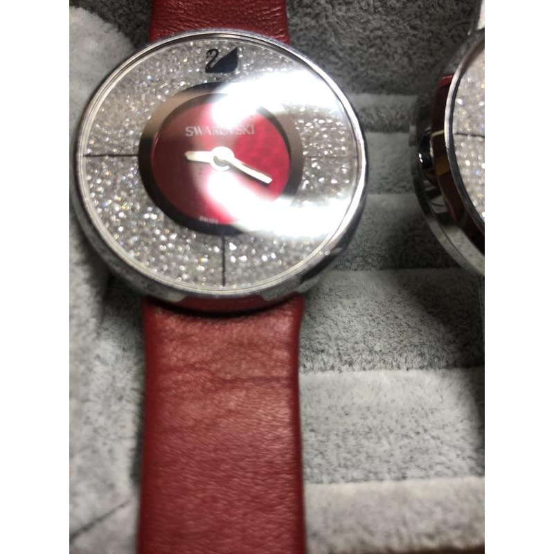 Swarovski 施華洛世奇 天鵝 滿鑽 二手 手錶-細節圖4