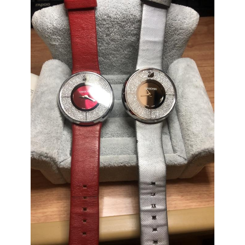 Swarovski 施華洛世奇 天鵝 滿鑽 二手 手錶-細節圖6