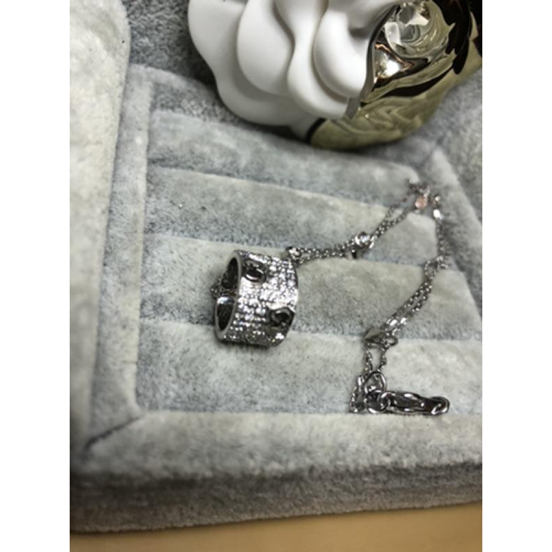 GUCCI 二手 18白K金 真鑽 項鍊-細節圖6