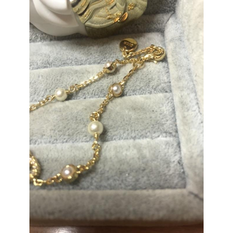 DIOR 經典  金色 珍珠  二手 手鍊-細節圖4