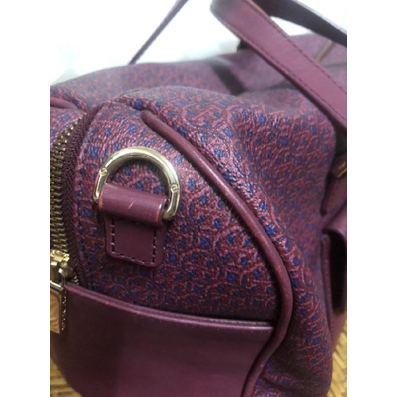 Tory Burch 二手 葡萄紫 手提包包-細節圖4