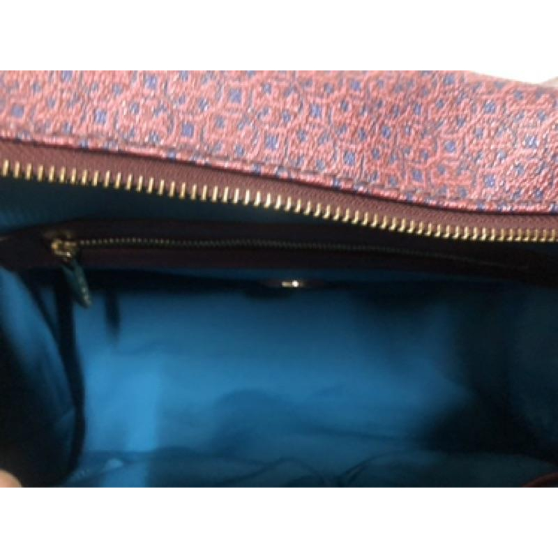 Tory Burch 二手 葡萄紫 手提包包-細節圖6