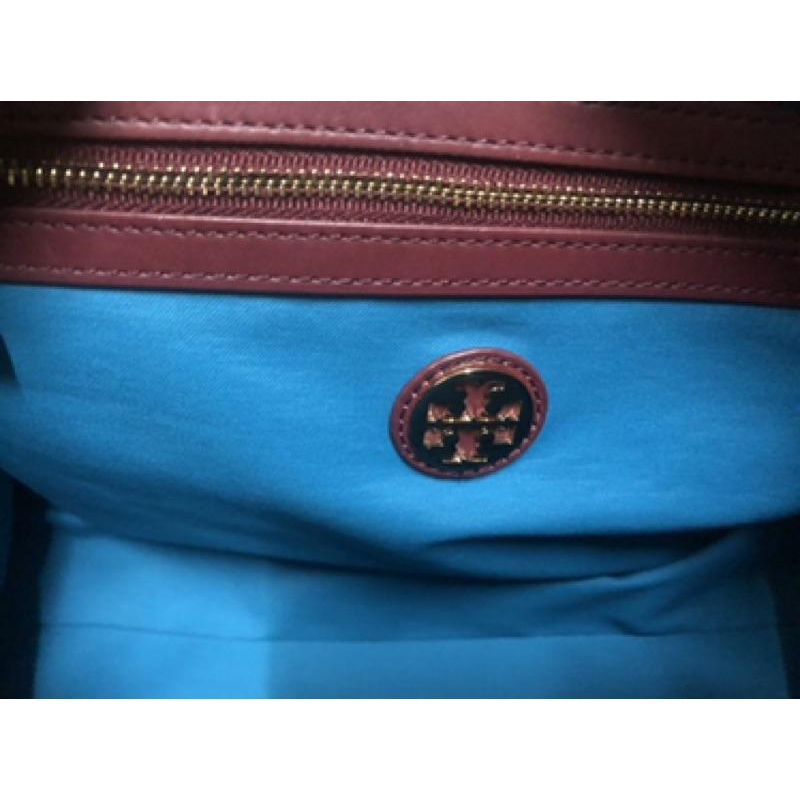 Tory Burch 二手 葡萄紫 手提包包-細節圖7