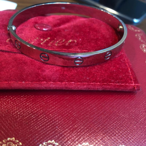 Cartier 卡地亞 18K LOVE 系列手環 (尺寸18)