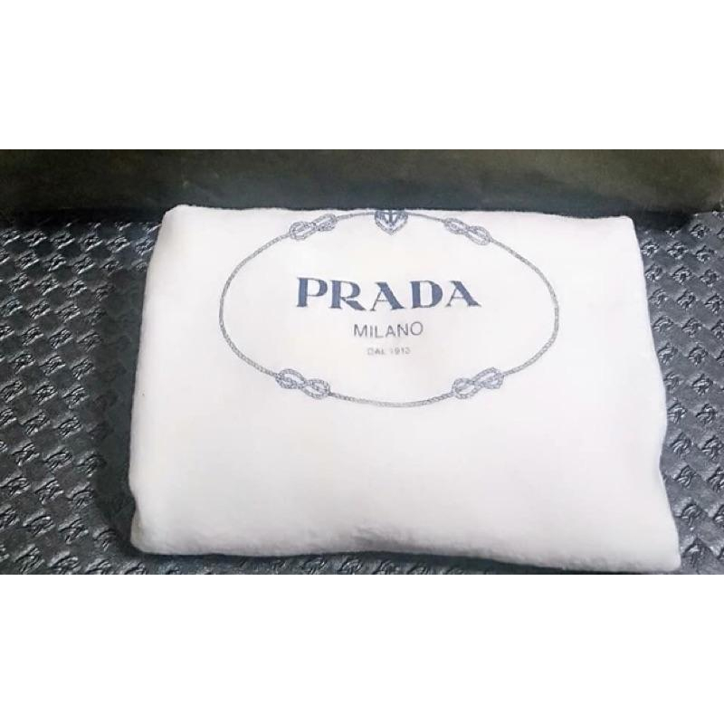 😃「暫售」PRADA經典LOGO牛皮+降落傘材質購物包。手提/ 肩背包-細節圖7