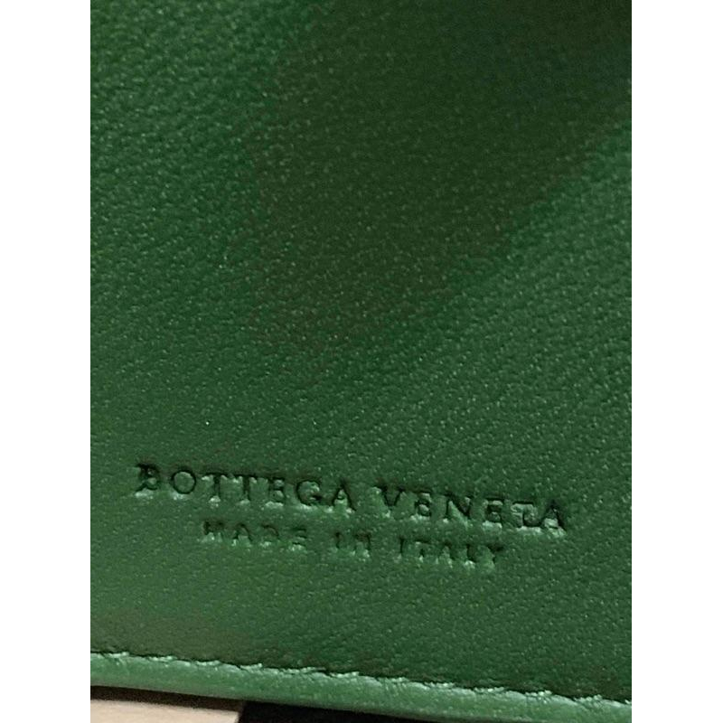 Bottega veneta bv二手寶石綠漸層式編織長夾-細節圖3