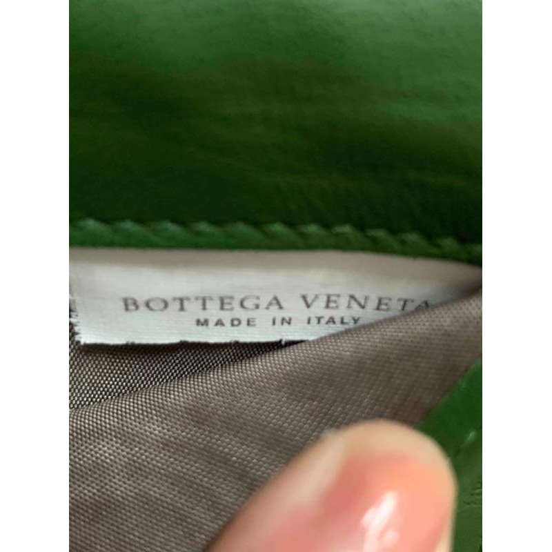 Bottega veneta bv二手寶石綠漸層式編織長夾-細節圖6