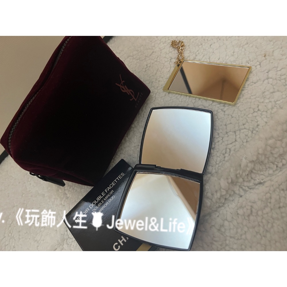 彩妝專櫃 滿額贈品 化妝包 化妝鏡 隨身鏡 置物包-細節圖2