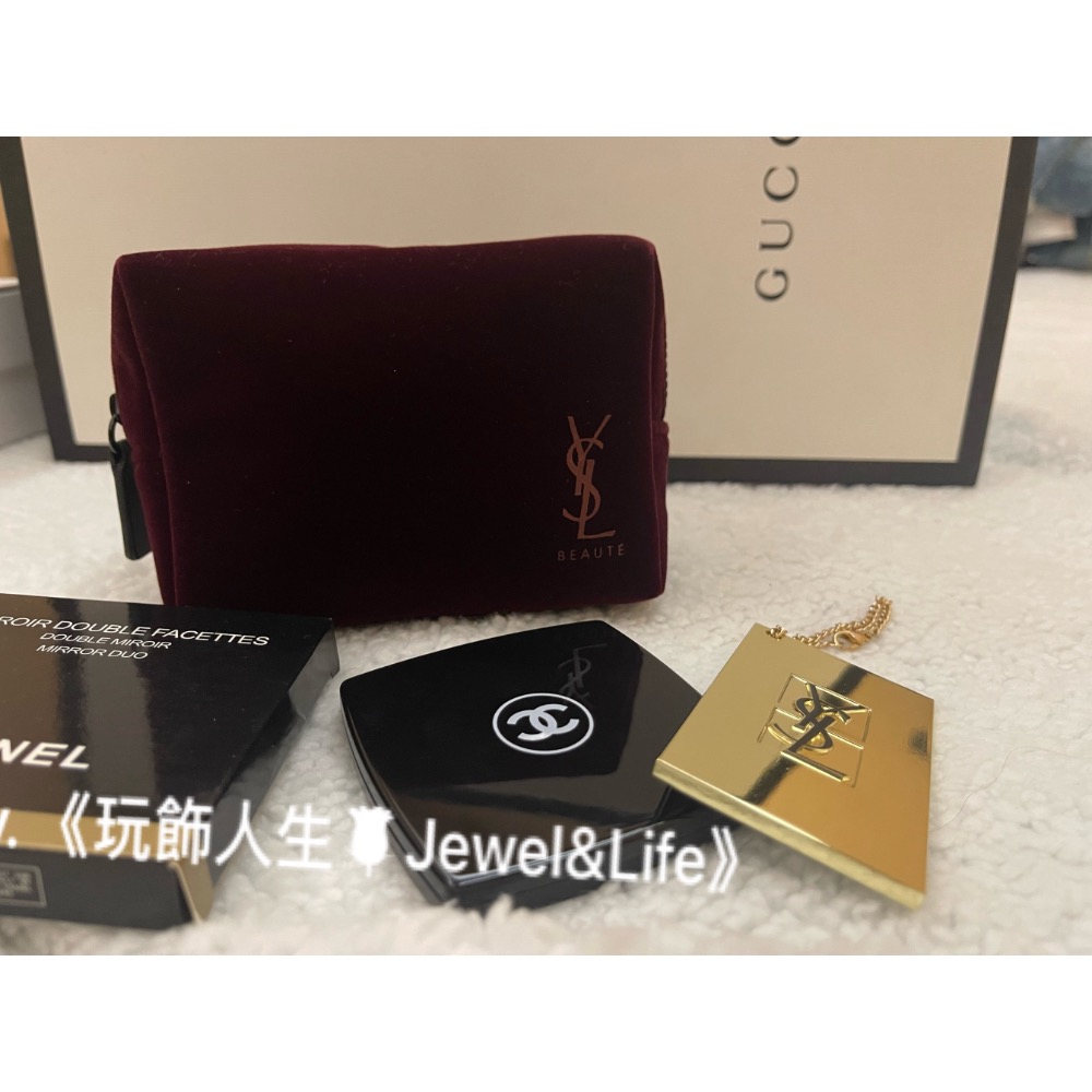 彩妝專櫃 滿額贈品 化妝包 化妝鏡 隨身鏡 置物包-細節圖5