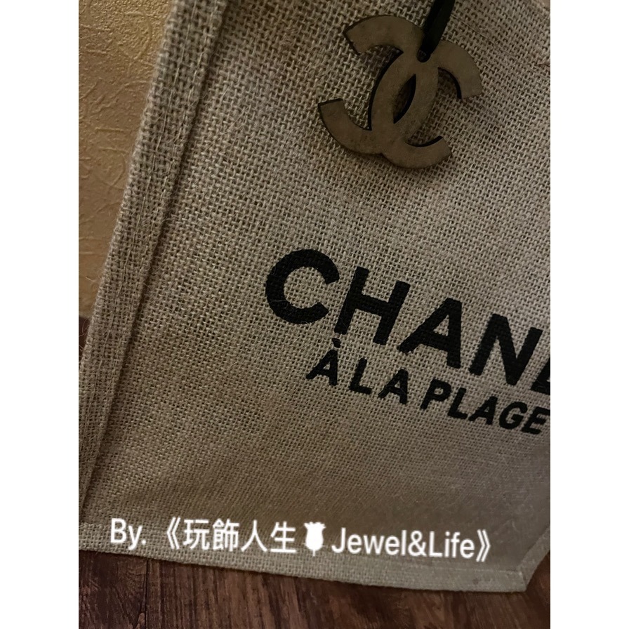 品牌經典VIP贈品CHANEL ALA PLAGE系列💯草編材質 經典字母 手提包沙灘包購物包 環保袋 便當包 媽媽包-細節圖2
