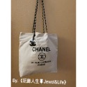 品牌經典💯專櫃VIP贈品31RUE CAMBON PARIS Chanel系列 棉麻質感 加厚帆布袋 購物包 托特包-規格圖9