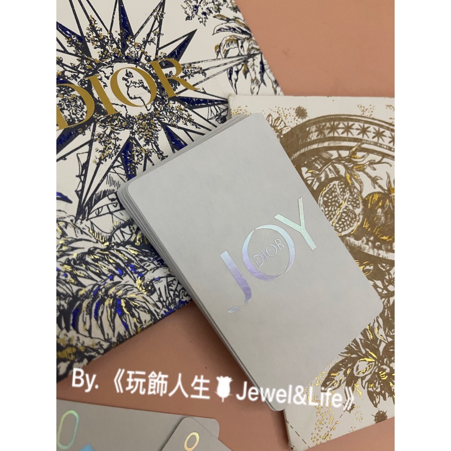 品牌經典贈品系列💯 Dior JOY系列 銀白色 雷射版 撲克牌 紙牌-細節圖6