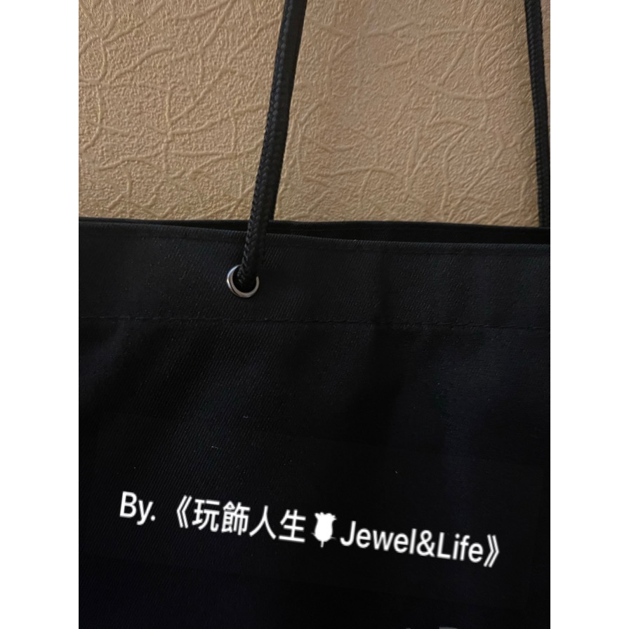 品牌VIP經典贈品系列💯 MARC BY MARC JACOBS 黑色 簡約 字母 紙袋包 帆布包 購物包 托特包-細節圖7