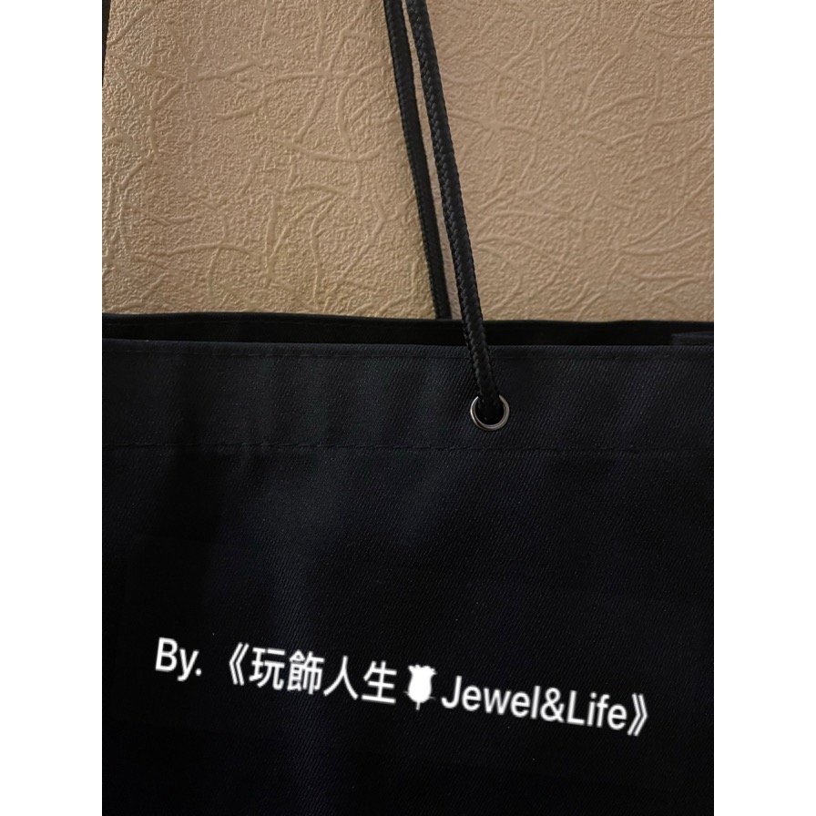 品牌VIP經典贈品系列💯 MARC BY MARC JACOBS 黑色 簡約 字母 紙袋包 帆布包 購物包 托特包-細節圖8