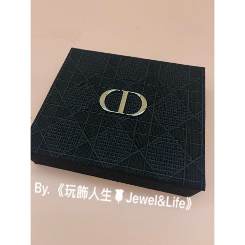 品牌VIP經典贈品MAKE UP系列 超美 Dior 藤格紋 銀黑色 布面 化妝鏡 口紅盒 置物盒 珠寶盒 擺飾