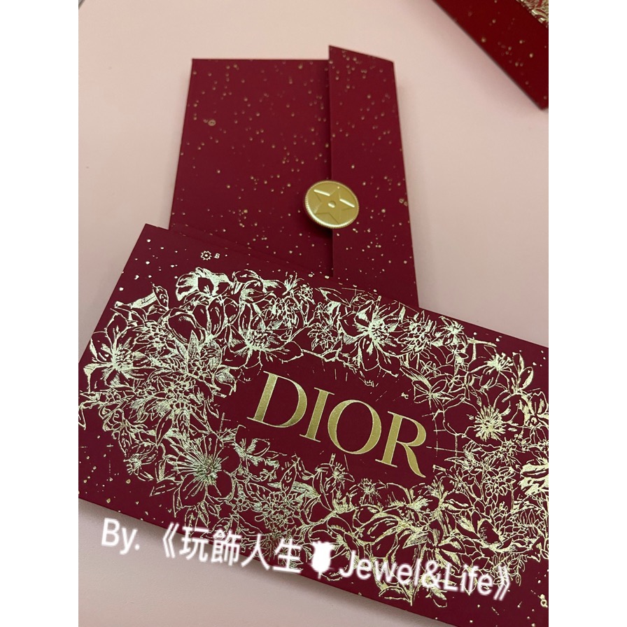 品牌VIP經典贈品MAKE UP系列💯 超美 Dior 燙金 紅包袋❤️D硬盒 布面 化妝鏡 口紅盒 置物盒 珠寶盒 擺設-細節圖8