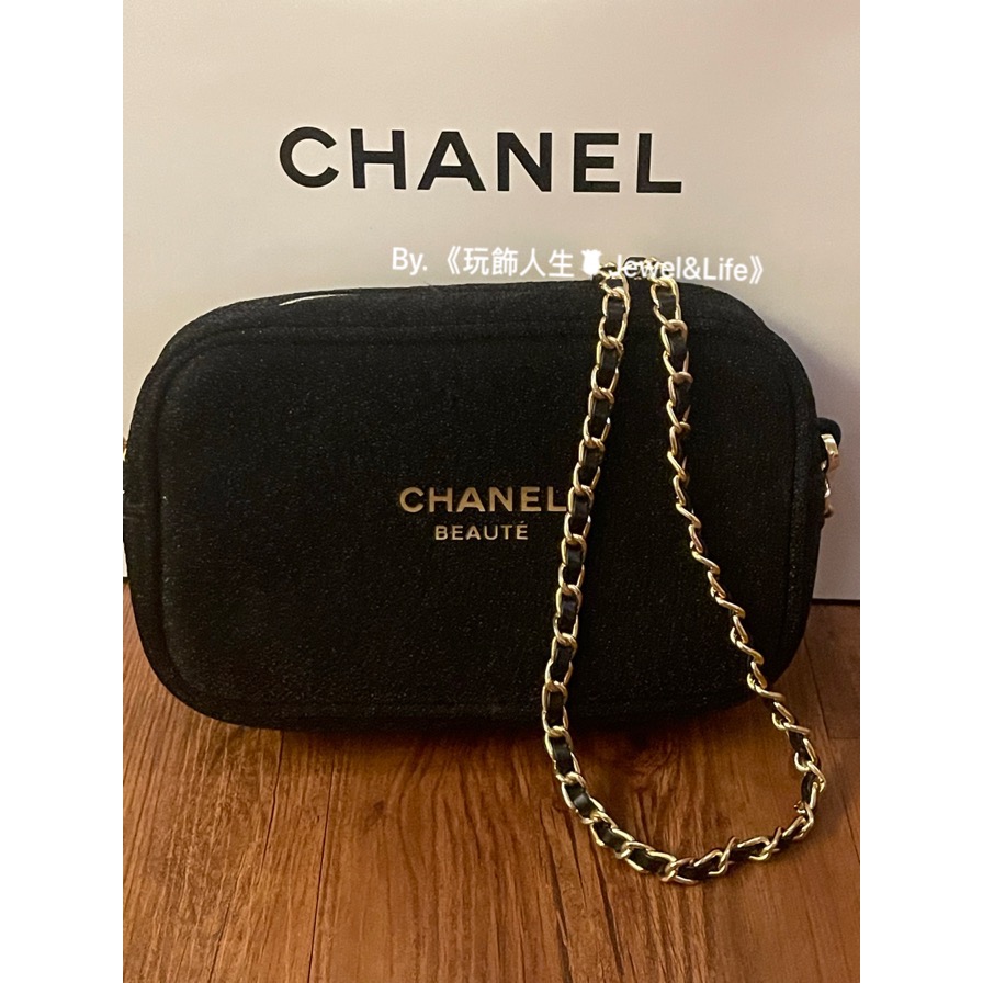 品牌VIP經典BEAUTE系列💯超美輕便 雙C 字母LOGO 閃耀星空系列化妝包改造 相機包 斜背包 小方包 肩背包-細節圖4