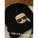 品牌系列💯KARL LAGERFELD 卡爾 經典老佛爺 立體刺繡LOGO 黑 灰 毛帽 毛線帽-規格圖9
