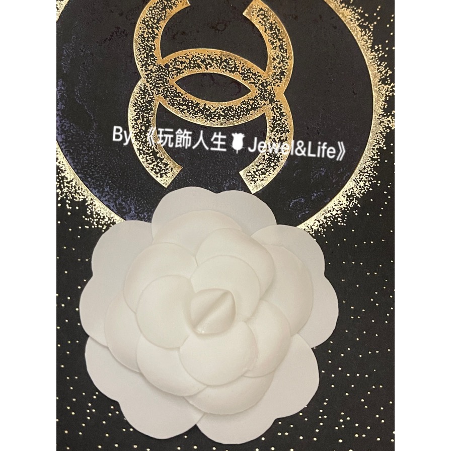 香奈兒 CHANEL 2020限量 銀白 壓克力 山茶花 裝飾-細節圖8