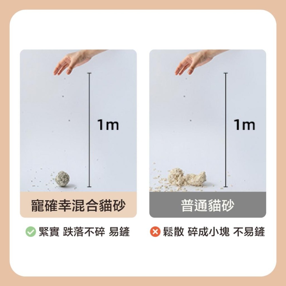 寵確幸混合貓砂白茶香味 寵確幸 貓砂 豆腐砂 可沖廁所 寵物用-細節圖7