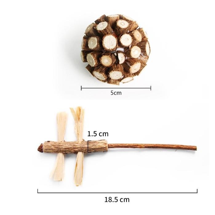 貓咪木天蓼磨牙棒 貓咪玩具 貓薄荷 拉菲草 蟲癭果 紓壓  貓咪用品 啃咬玩具 解悶-細節圖6
