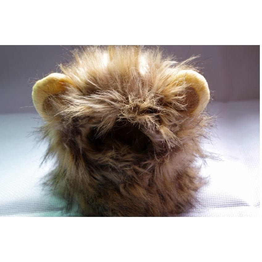 貓咪獅子頭套 獅子 寵物頭套 寵物帽 保暖頭套 假髮 貓狗 變裝 搞怪 頭飾-細節圖4