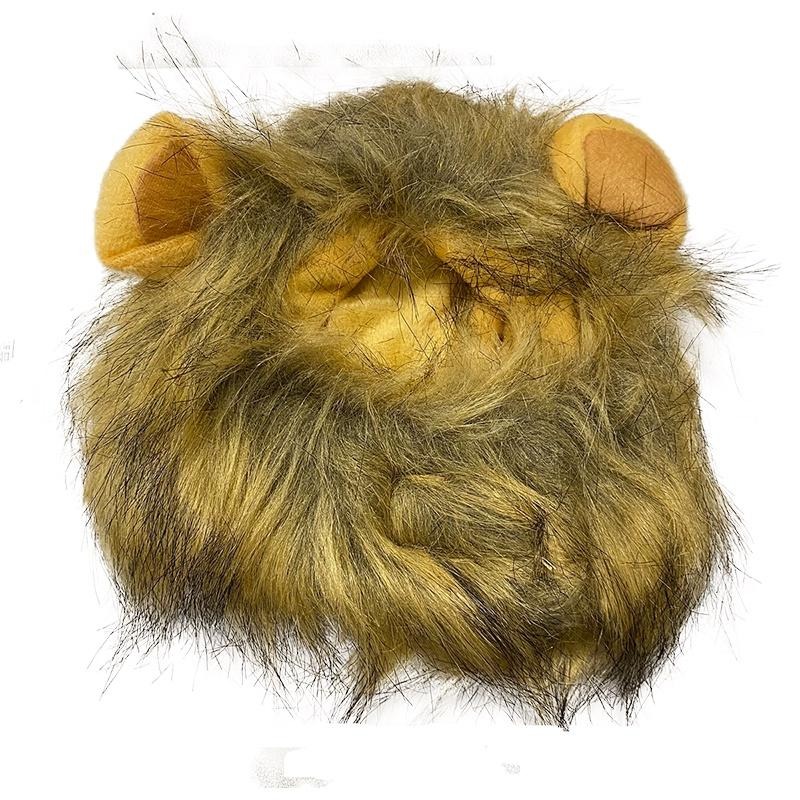 貓咪獅子頭套 獅子 寵物頭套 寵物帽 保暖頭套 假髮 貓狗 變裝 搞怪 頭飾-細節圖5