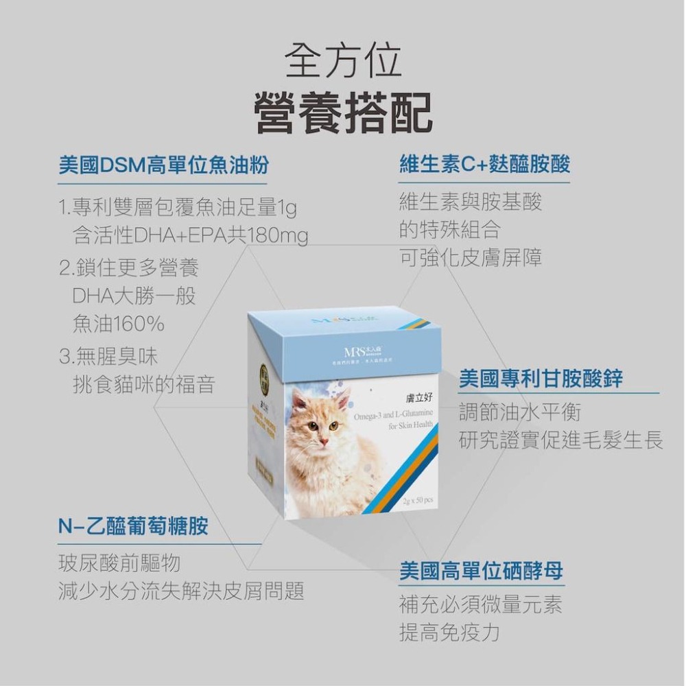 MORESON木入森 貓咪膚立好 皮膚保健 營養補充 異位性皮膚炎機能營養複方-細節圖3