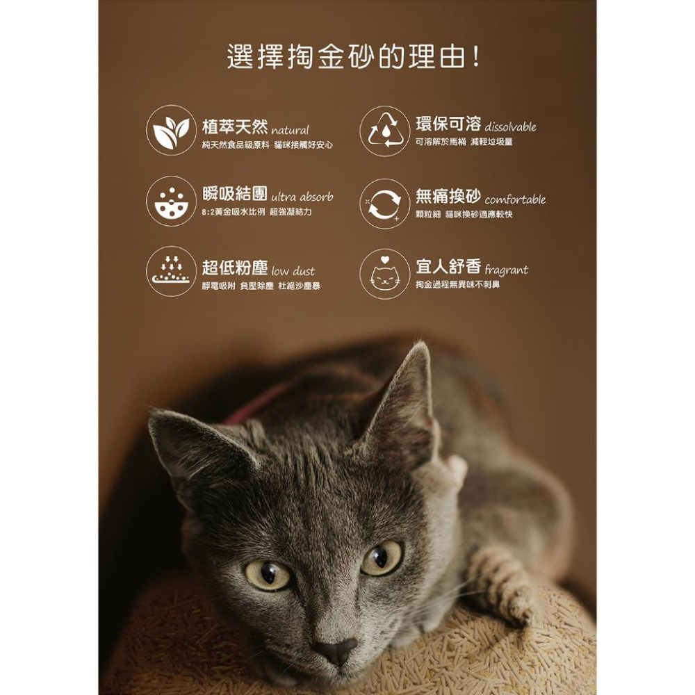 Plant 輕植系掏金砂(原味) 2.2KG 貓砂 豆腐砂 植物砂-細節圖4