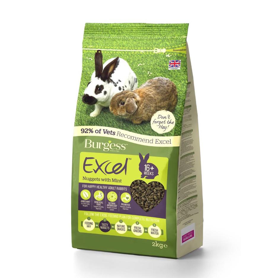 英國伯爵Burgess Excel 伯爵士 成兔專用 薄荷鮮味 兔子飼料 小寵飼料 機能飼料 小動物主食 成兔-細節圖2