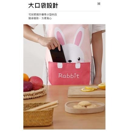 可愛動物可擦手圍裙 圍兜 防水圍裙 無袖圍裙 掛脖圍裙 工作服 擦手抹布 防油 廚師 烘焙 煮飯-細節圖5