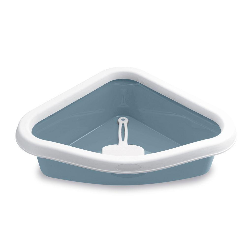 打不過就要加入他啊系列~樂透S.F.P 三角貓砂盆 角落貓砂盆 貓便盆 貓砂盆 貓砂 單層貓砂盆-細節圖2