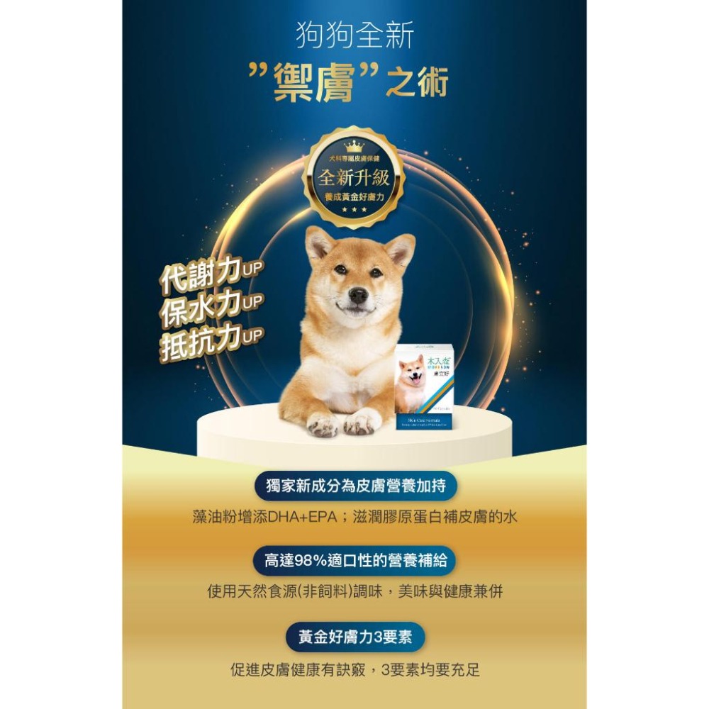 MORESON木入森 犬寶膚立好 狗狗 皮膚保健 異位性皮膚炎機能營養複方 營養補充-細節圖2