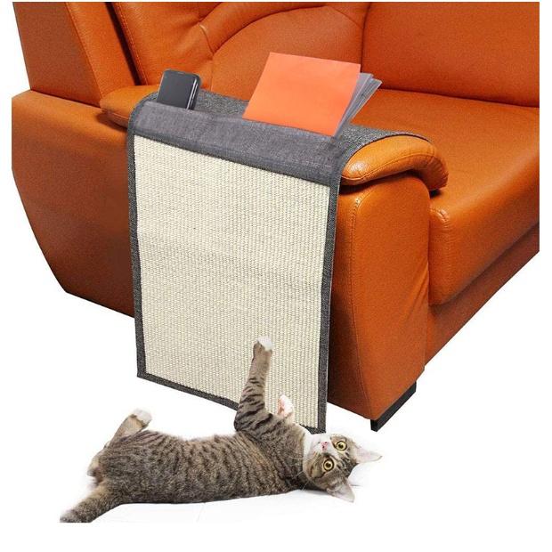 防貓抓劍麻家俱保護墊 劍麻貓抓毯 貓抓墊 沙發保護 創意貓抓板 保護墊 貓磨爪-細節圖6