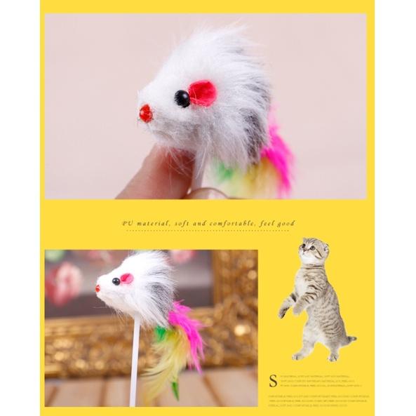 吸盤立式逗貓玩具 彈棒吸盤老鼠 小老鼠 逗貓玩具 貓玩具-細節圖3